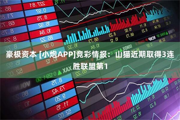 豪极资本 [小炮APP]竞彩情报：山猫近期取得3连胜联盟第1
